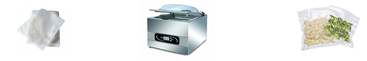 Sacs sous vide lisses 90µm conservation max 80°C